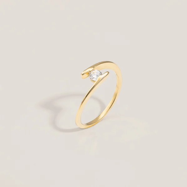 Anel Noivado Fascino Ouro 18K - Image 2
